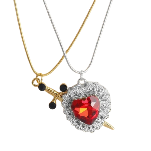 StabbedInLove™ Necklace Set (for Him & Her)